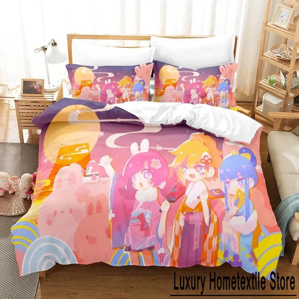 Home Living Muse Dash Bedding Set Single Twin Full Queen King Size Bed Set Adult Kid Bedroom Duvet Cover Sets 3D Print Anime Bed