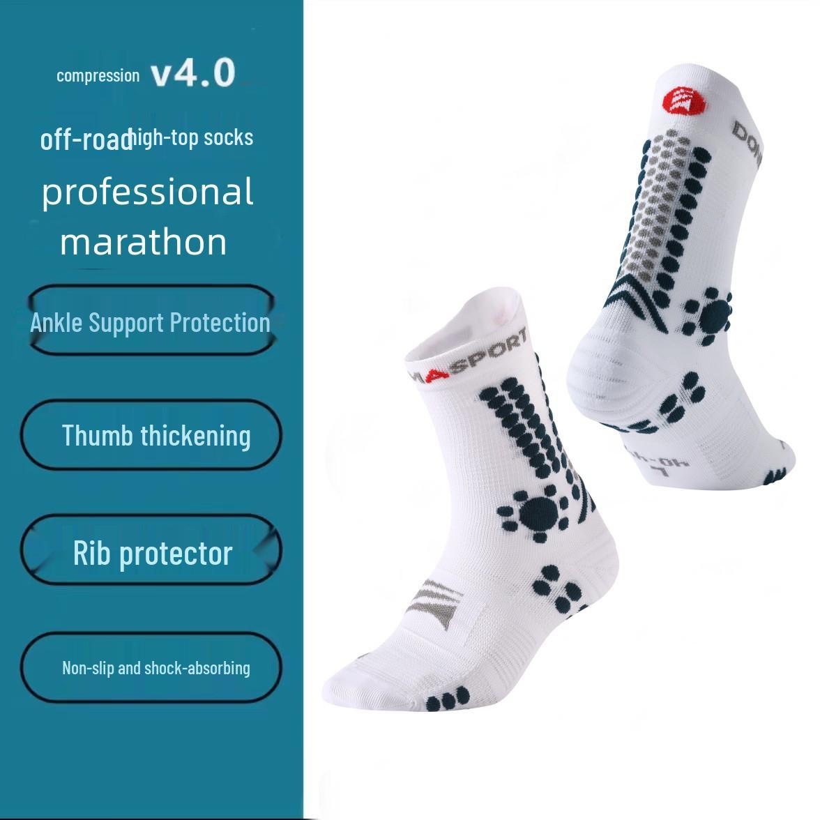 

Унисекс Летние Компрессионные Носки для Марафона, Трейлраннинга, Велоспорта и Занятий на Открытом Воздухе Medium 35-39