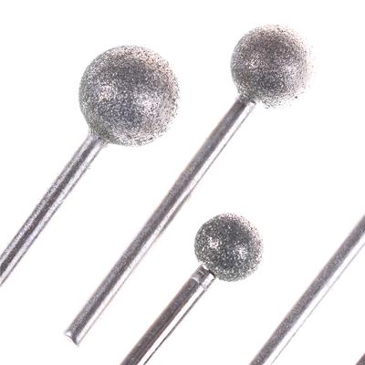 6 Stück Diamant-Schleifscheibe Rund 3 mm Rundschaft für Rotationswerkzeug