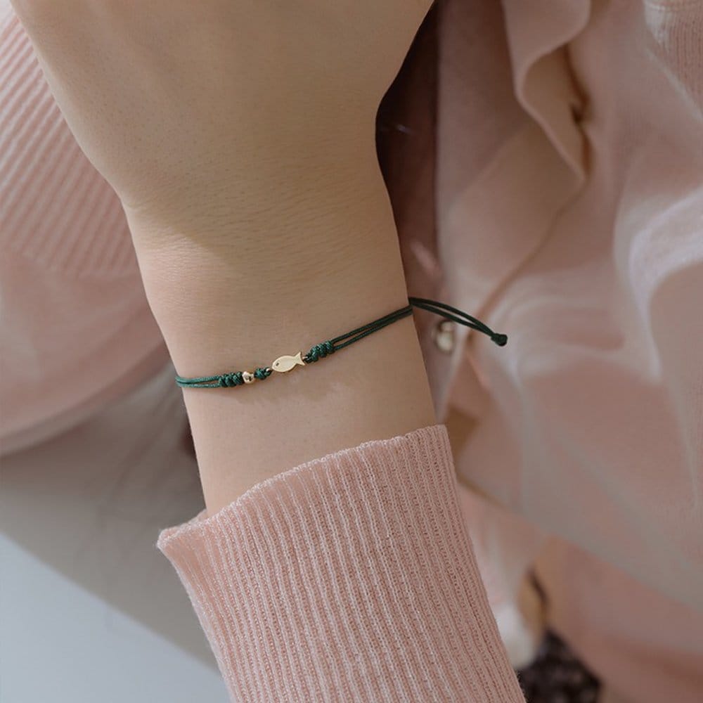 14K Mare Lucky Fish Wish Bracelet W