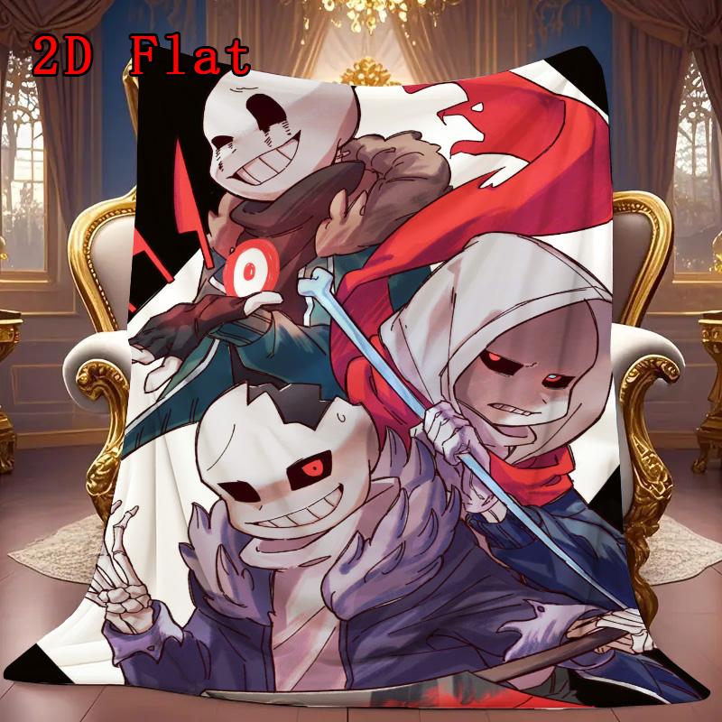 Mysterious Dungeon Anime 2D Flat Pattern Flannel Blanket High Quality All Seasons Warmth and Comfort Perfect for Christmas Gifts.