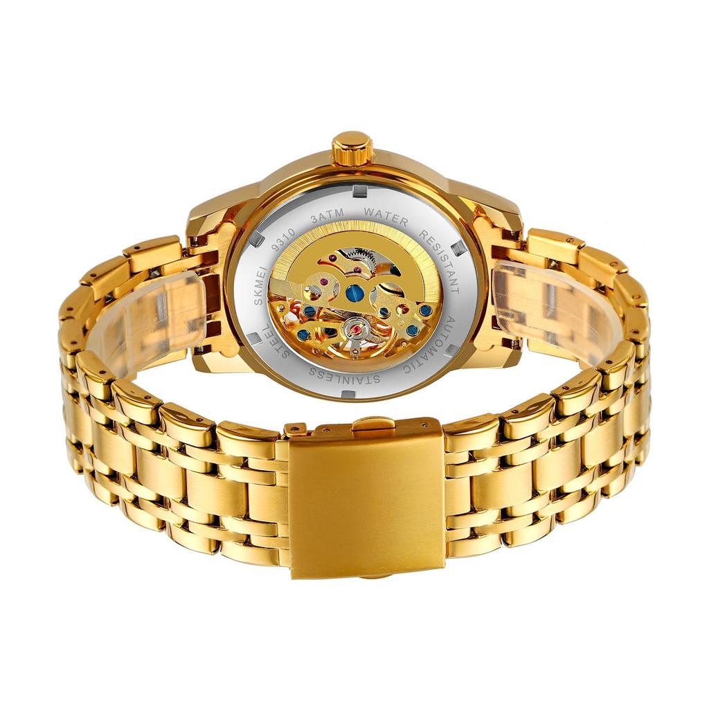 Ceasuri Dragon Aurii pentru Bărbați Ceas de Mână Impermeabil Bărbați Oțel Inoxidabil Ceas Mecanic Automat pentru Bărbați