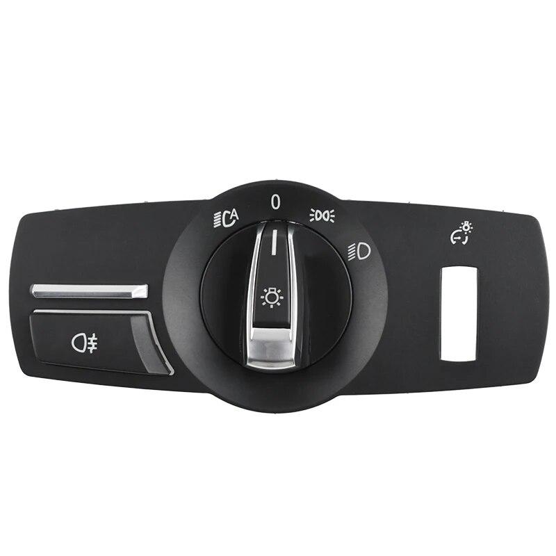 LHD Car Interior Accessories Headlight Lamp Switch Cover Trim For BMW 1 2  3 4 5 7 Series F10 F11 F18 F01 F30 F35 F34 F20 X3 X4