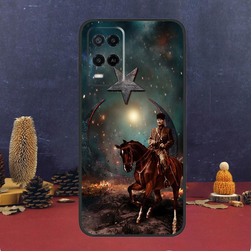 Turkey Mustafa Kemal Ataturk Case For Oppo A80 A60 A40 A78 A98 A58 A38 A18 A54 A74 A94 A96 A76 A16 A15 A17 A57 A5 A6 Pro