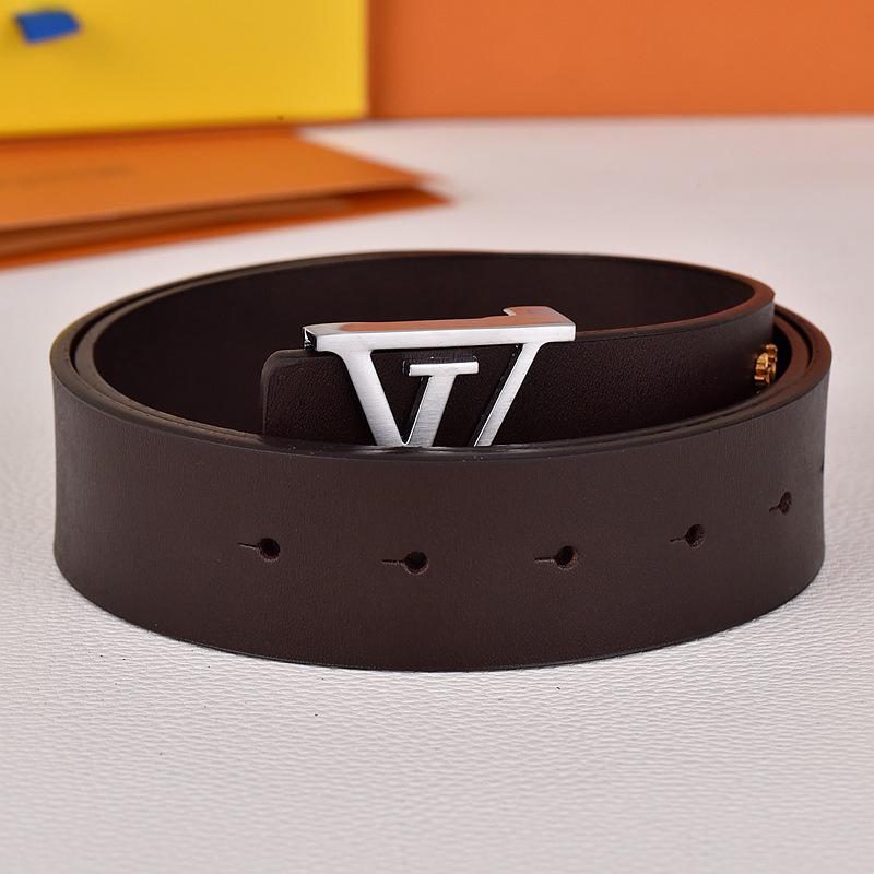 Herren Jugend Gürtel aus echtem Leder mit Karomuster und glatter Schnalle - Stilvoller Rindsleder Hüftgürtel für trendige Looks