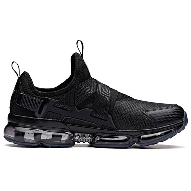 MANWEI X Anta Comfortable Slip Resistant, Abrasion Resistant, Breathable, Lightweight Low Top Running Shoes Men's Black 91845508-10