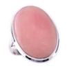 Natural Pink Opal Gemstone Handmade 925 Solid Sterling Silver Ring Size 9 K6N04