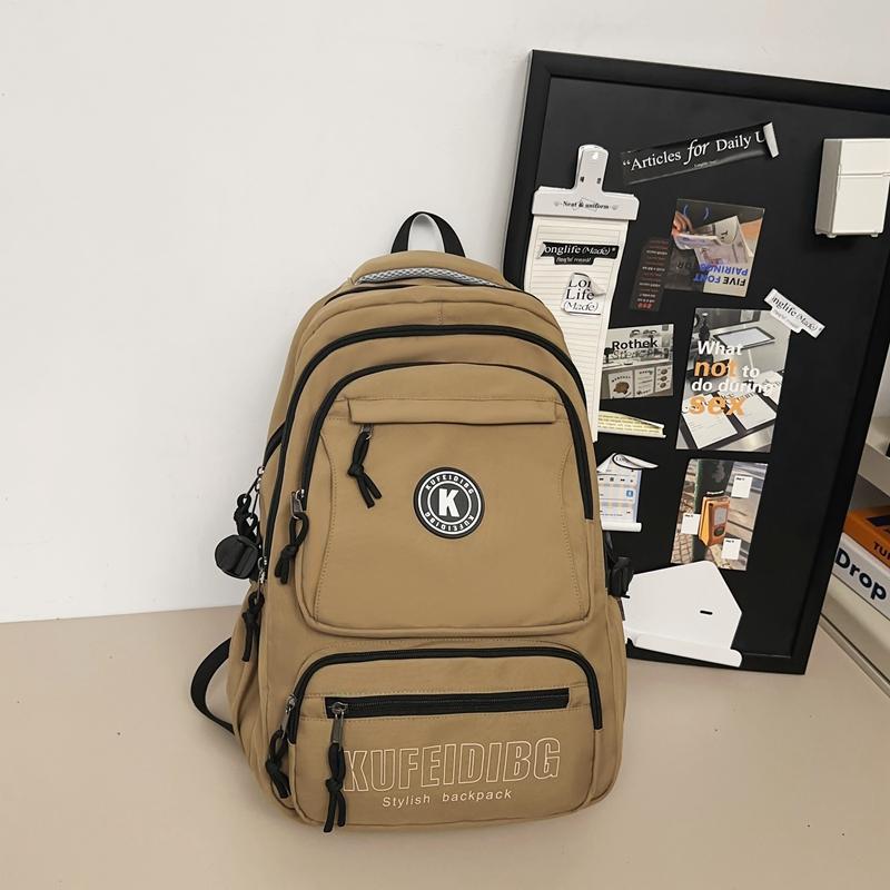 Men Large Capacity Backpack Middle School Student Schoolbag Women Travel Backpack