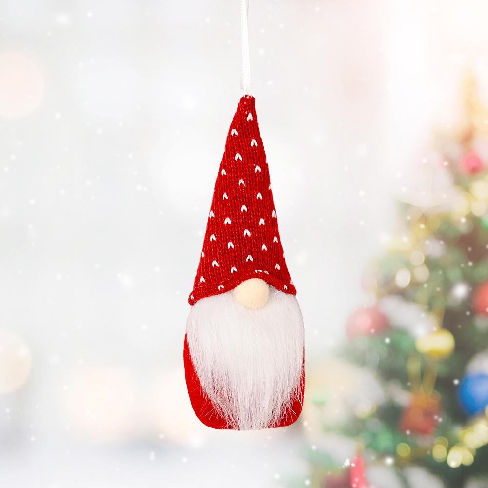 Creative Knitted Rudolph Pendant: Christmas Tree Decoration & Small Hat Ornament