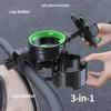 Stroller Cup Holder with Phone Stand, 3-in-1 Universal Multifunctional Drink Holder for Strollers, Walkers, Bikes & Wheelchairs