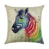 Digital Printing Animal Linen Pillowcase Bedroom Sofa Chair Decorative Cushion Cover