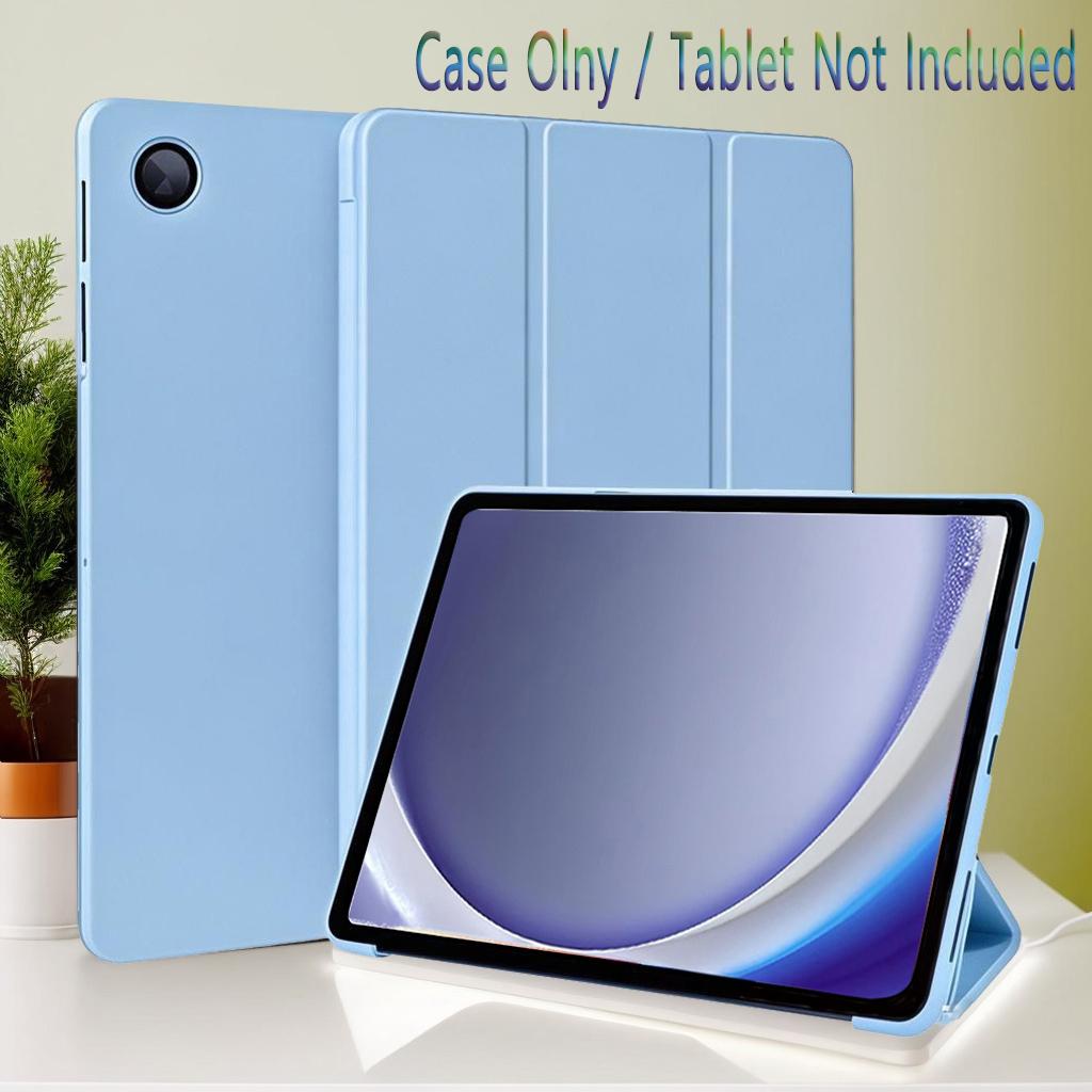 For Samsung Galaxy Tab A9 8.7 (SM-X110 SM-X115) / A9 Plus 11 (SM-X210 SM-X215) Soft Silicone Case Magnetic Flip Smart Cover