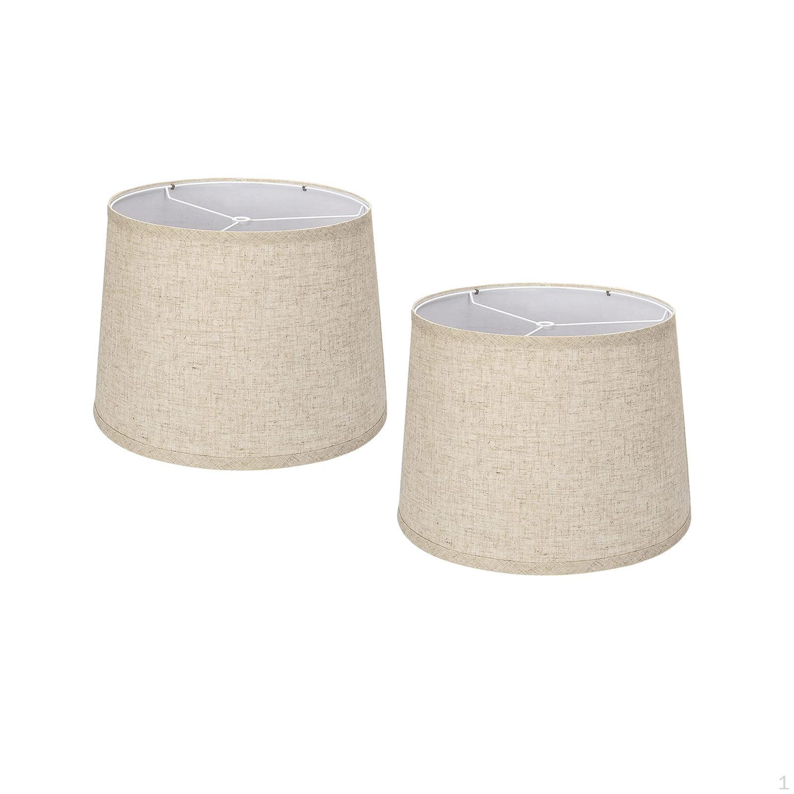 

2 Piece Table Lamp Shade Ceiling Light Cover Desk Lampshade for Living Room бежевий