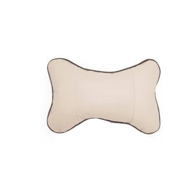 Capa de almofada universal para pescoço, encosto de cabeça, almofada de assento, cor sólida, acessório para carro, osso