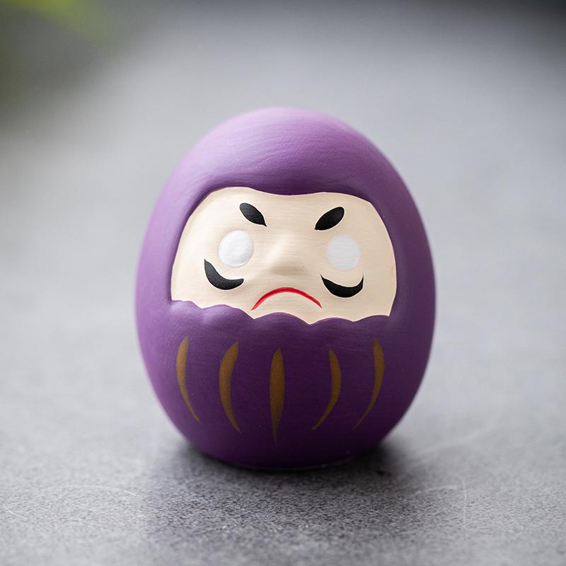 Japanische Keramik Daruma Statue Daruma Stehaufmännchen Handwerk Glücksbringer Ornament Landschaft Daruma Puppe Fengshui Heimdeko Geschenk