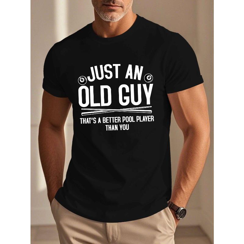 Men'S Summer Short Sleeve T-Shirt for Billiards, Oversized, Cool, Casual, and Fashionable