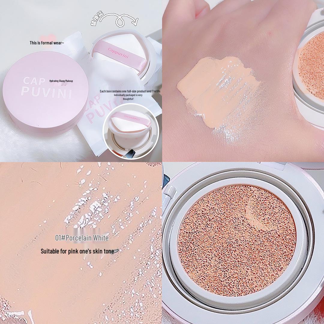 Cai Jing Xuan Cappuvini Matte Cushion Foundation: Long-Lasting, Moisturizing, Skin Brightening, Concealing Cream.