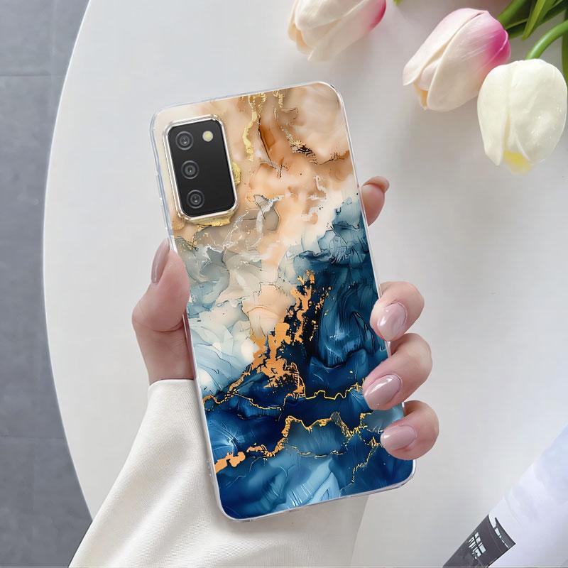 For Samsung A41 A21s A11 Case Luxury Phone Case For Samsung Galaxy A41 A21S Marble Flower Clear Soft Silicone Protective Cover