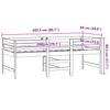 Solid Wood Bed without Mattress White 90x200 cm Pine Wood