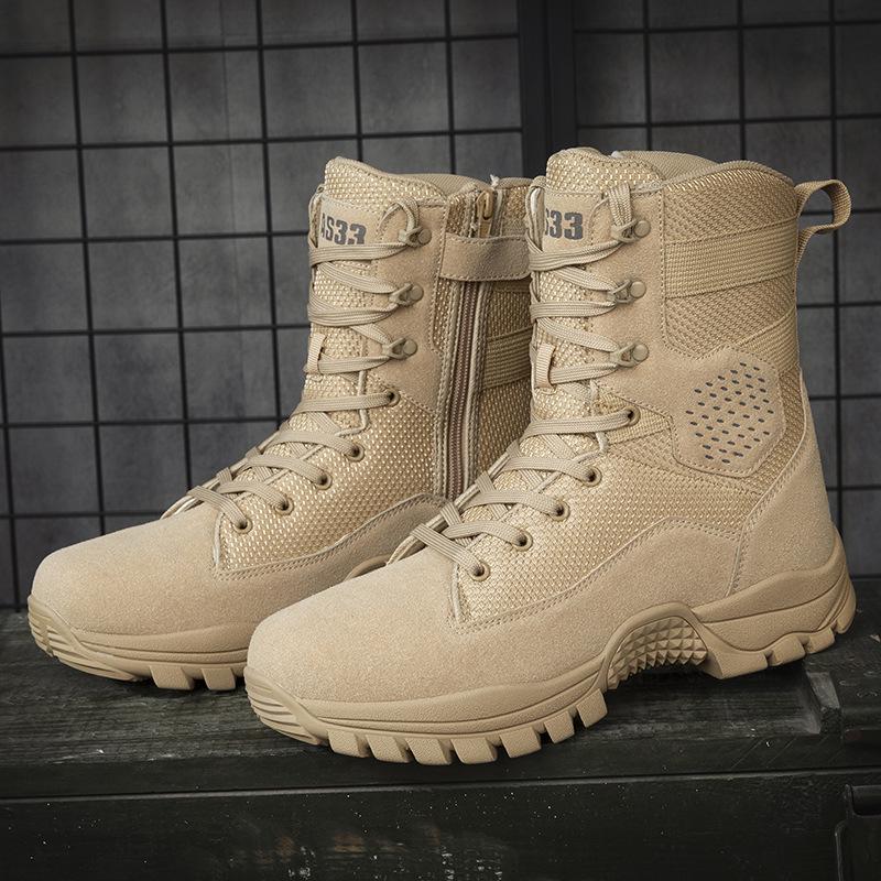 

Men s High-Top Outdoor Military Field Boots 39 коричневий