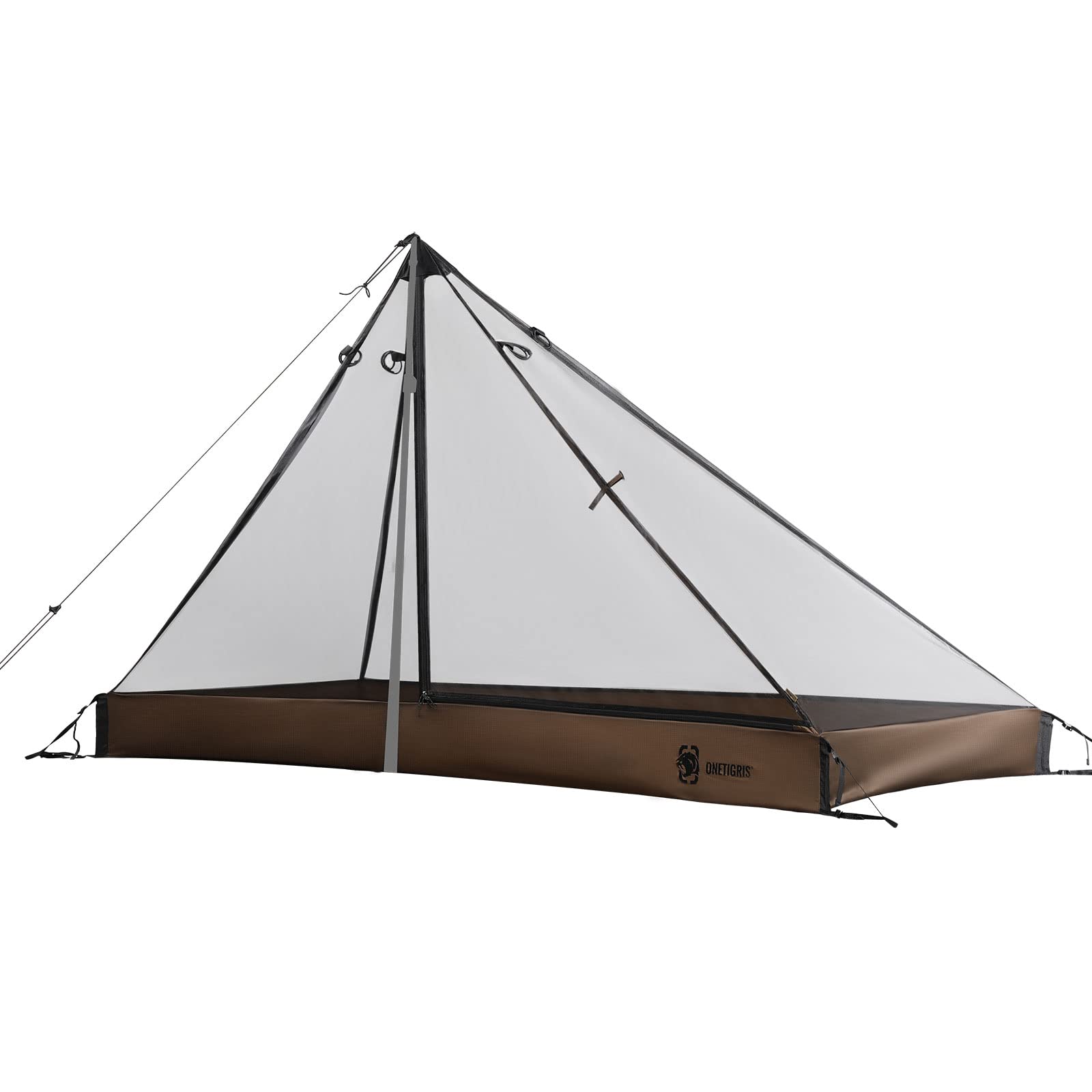 OneTigris ROC Single Top Inner Tent, One-Pole Inner Tent, Single Person, Solo, Ultralight, Mesh Tent, Mosquito Net, Camping, Outdoor, Pole Sold Separa
