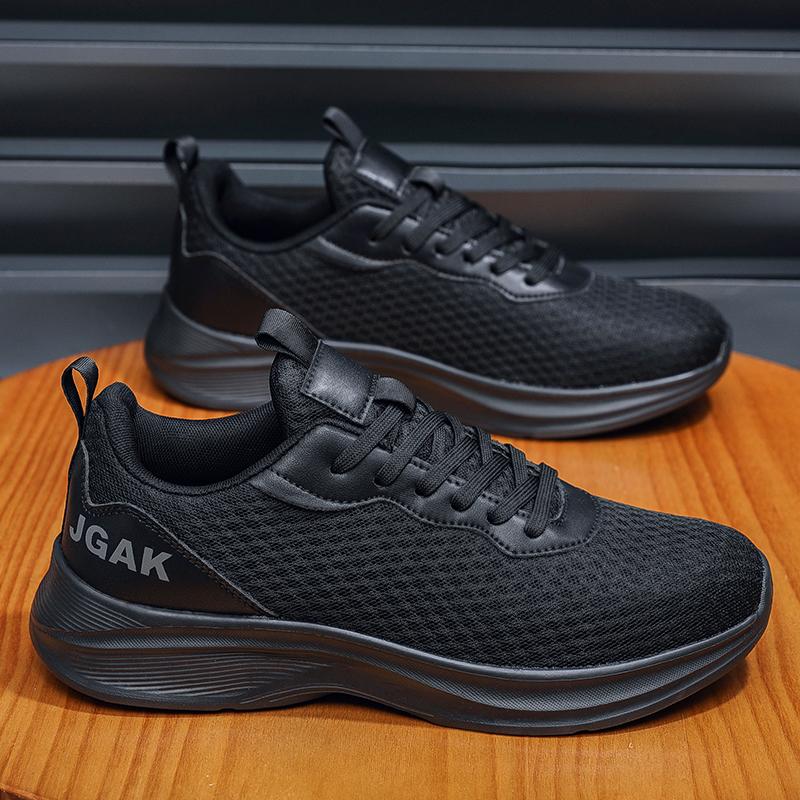 Men Extra Big Size Flyknit Hollow Mesh Casual Sport Shoes Breathable Lightweight Walking Sneakers 39 To 50