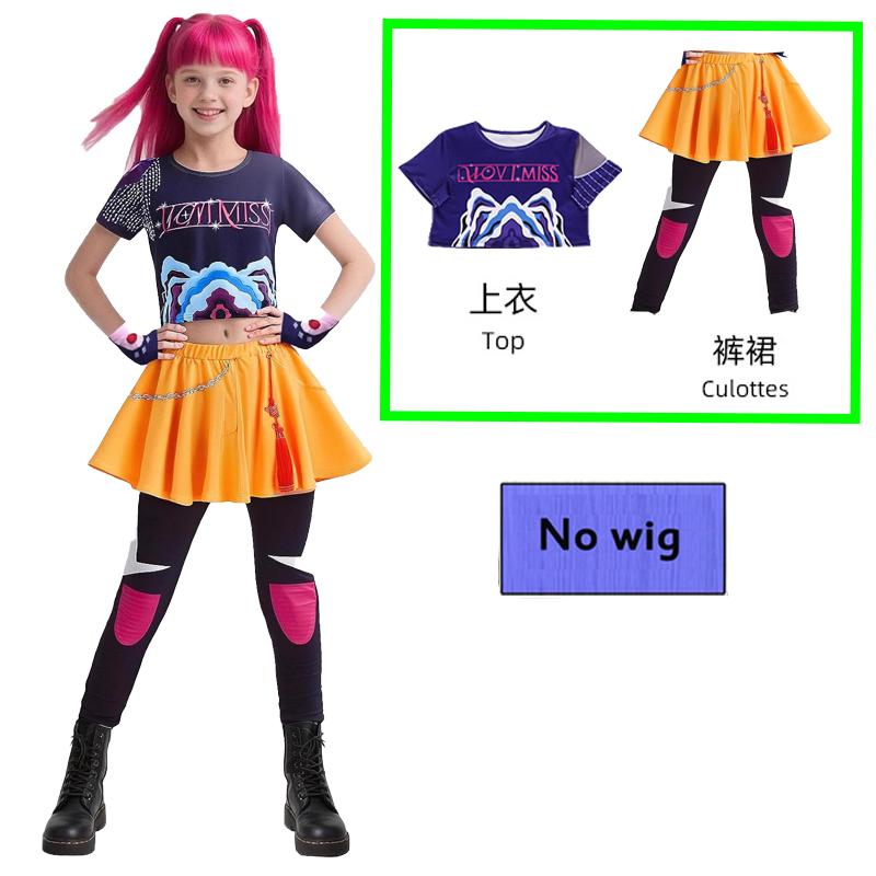 Anime K-Pop Demon Hunter Cosplay Costume Kids Huntrix Zoey Mira Rumi 3D Print Uniform Party Stage Performance Girls Style Suits