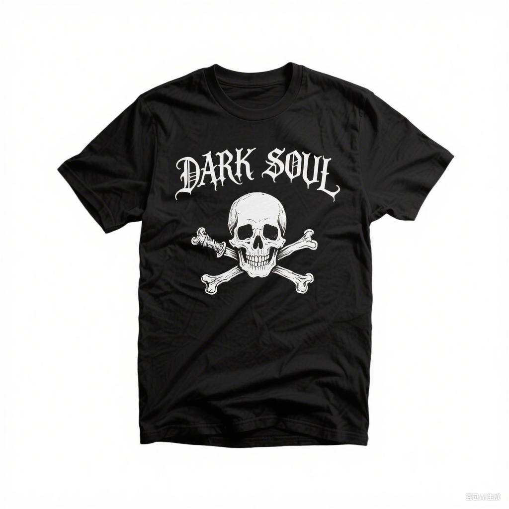 Retro Cotton Tshirt for Men and Women Gothic Rock Style Oversized Tshirt Design Shortsleeved Niche Top Streetwear