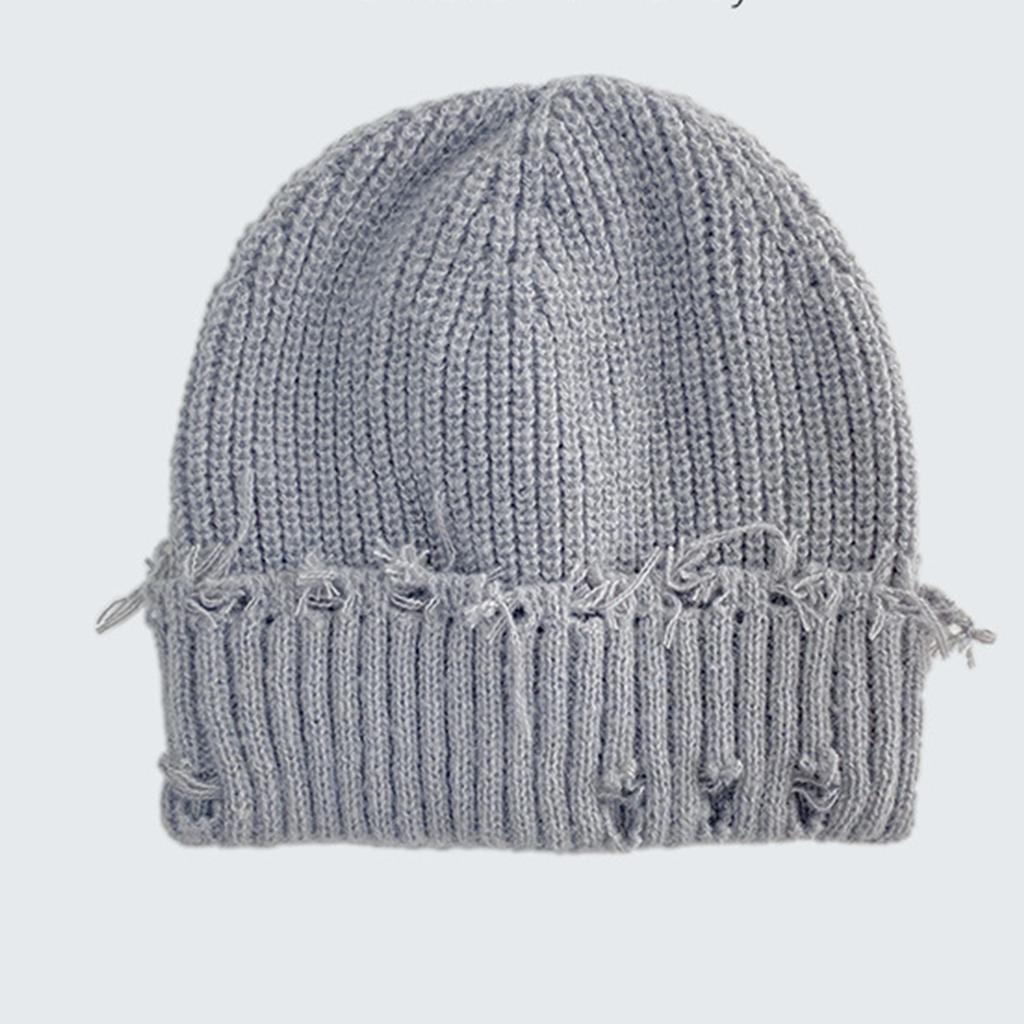 Knitted Hat, Children's Woolen Hat, Perforated Hat, Versatile And Eye-catching, Small Face