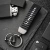 UNYDV1 Car Titanium Alloy Keychains Carbon Fiber Style Key Chain For Honda Civic Accord Fit Jazz Pilot CRV Odyssey Passport City HRV