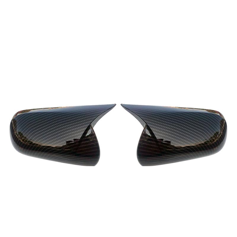 For Toyota Mark X Reiz 2005-2009 Car Rearview Side Mirror Cover Wing Cap Exterior Door Rear View Case Trim Carbon Fiber Look