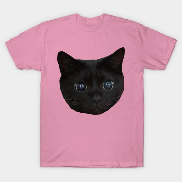 T Shirt Women Black Cat Face Harajuku Print Kawaii Tshirt Summer Short Sleeve Female T-Shirt Top Tee