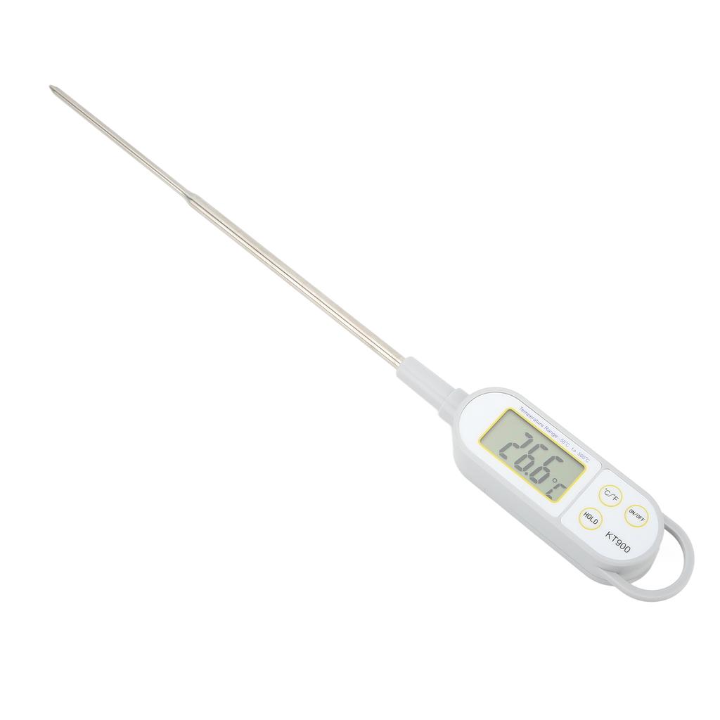 Food Thermometer IPX6 Waterproof Data Lockable Probe Thermometer for Meat Grill Oven ‑50 To 500 Degrees C