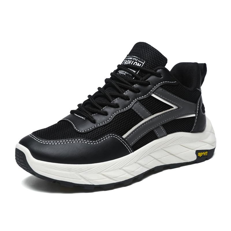 

Men s and women s same mesh breathable casual sports shoes Korean version platform dad shoes little white shoes ins Internet celebrity shoes 36 чёрный