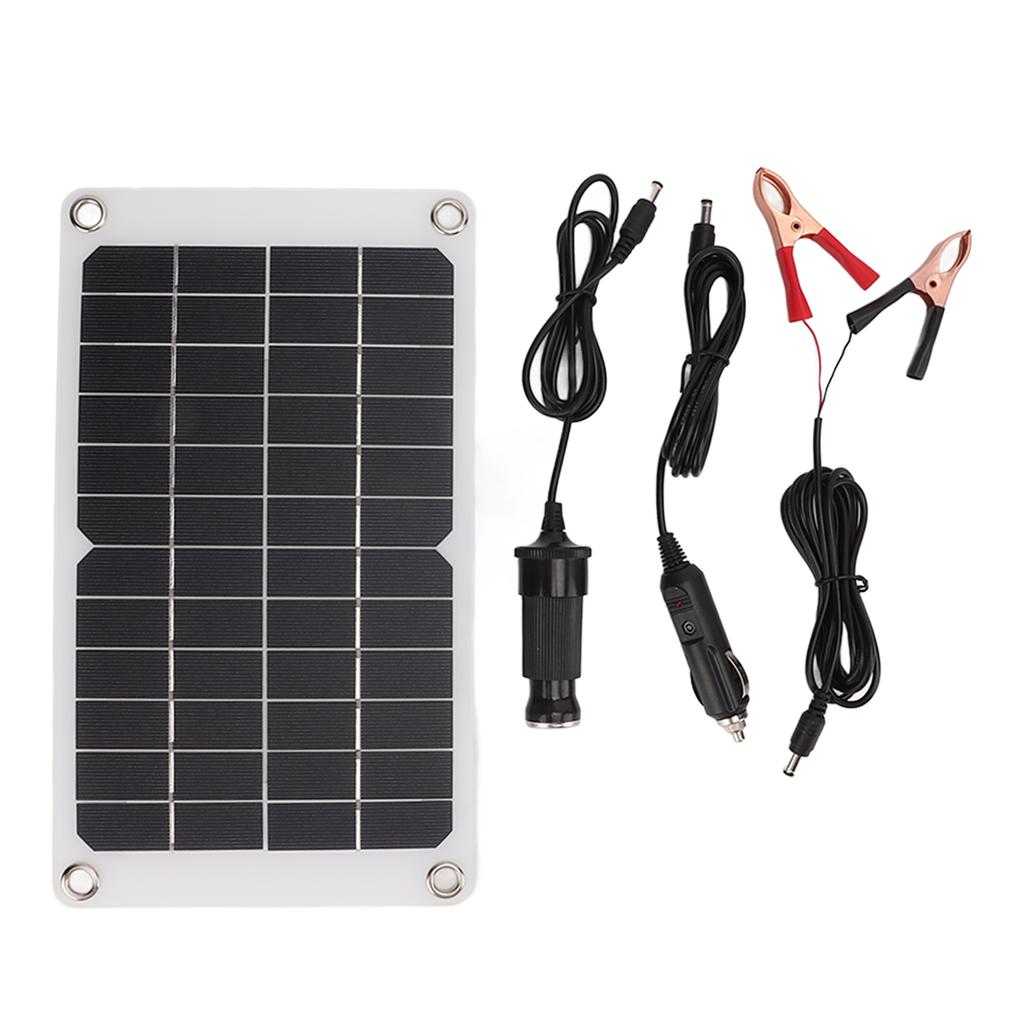 Portable Outdoor 7.8W 12V Solar Panel Monocrystalline Silicon Solar Battery Charger for 12V Battery
