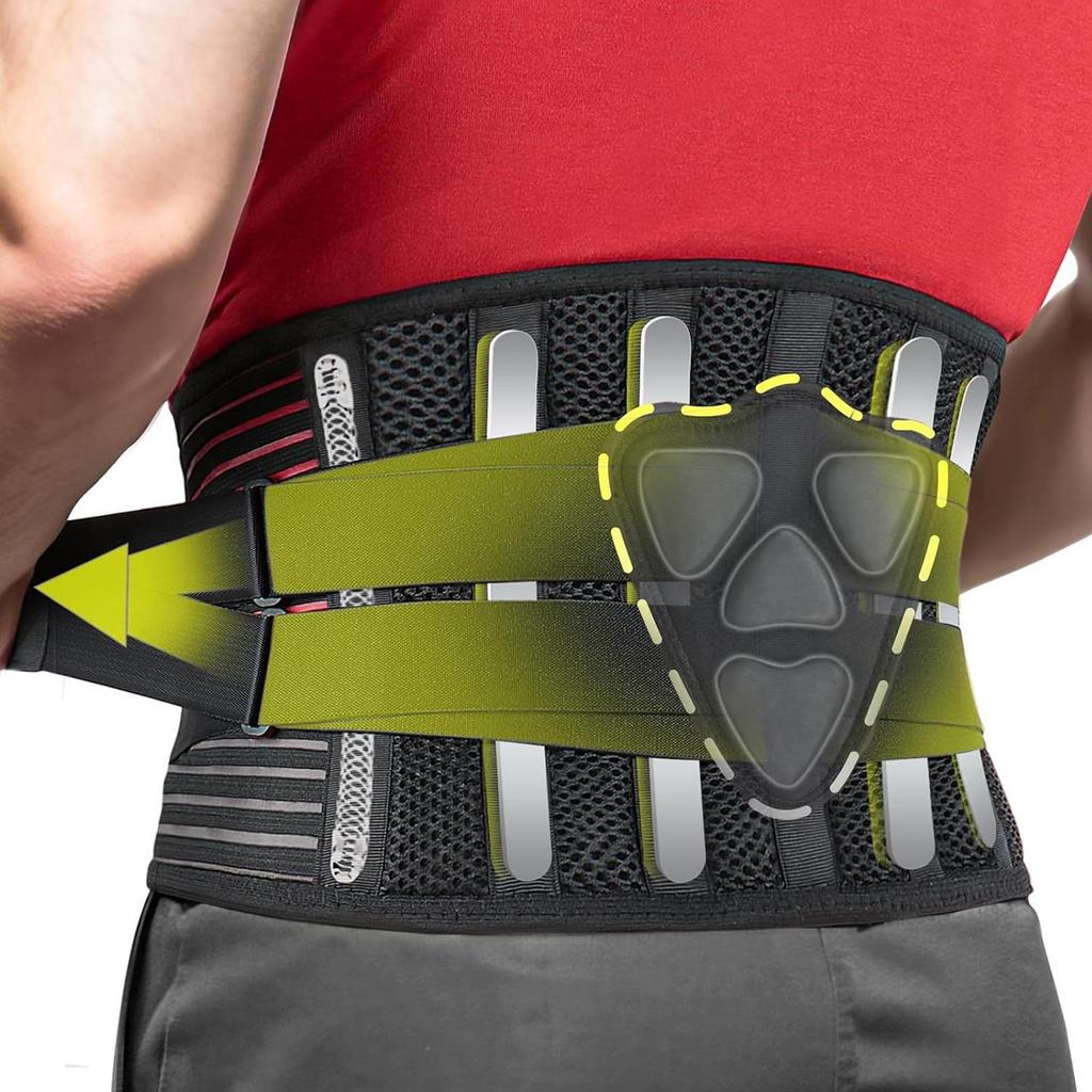Breathable Lumbar Support Belt for Men and Women - Universal Fit, Pressurized Sports Protection