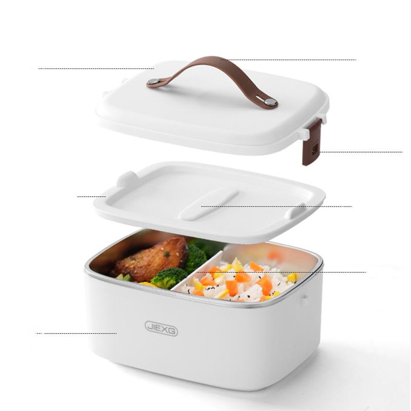 Household Portable Steaming Cooking Lunch Box Stainless Steel Student Insulated Lunch Box