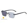 JYL TS Unisex Premium Photochromic - Retro Diamond-Cut UV Shades ZX-3194 Light-responsive