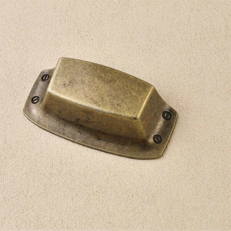 Ergonomic Curvilinear Form Handles for Drawer Entrances Offering Traditional Look and Strong Construction for Residential Application