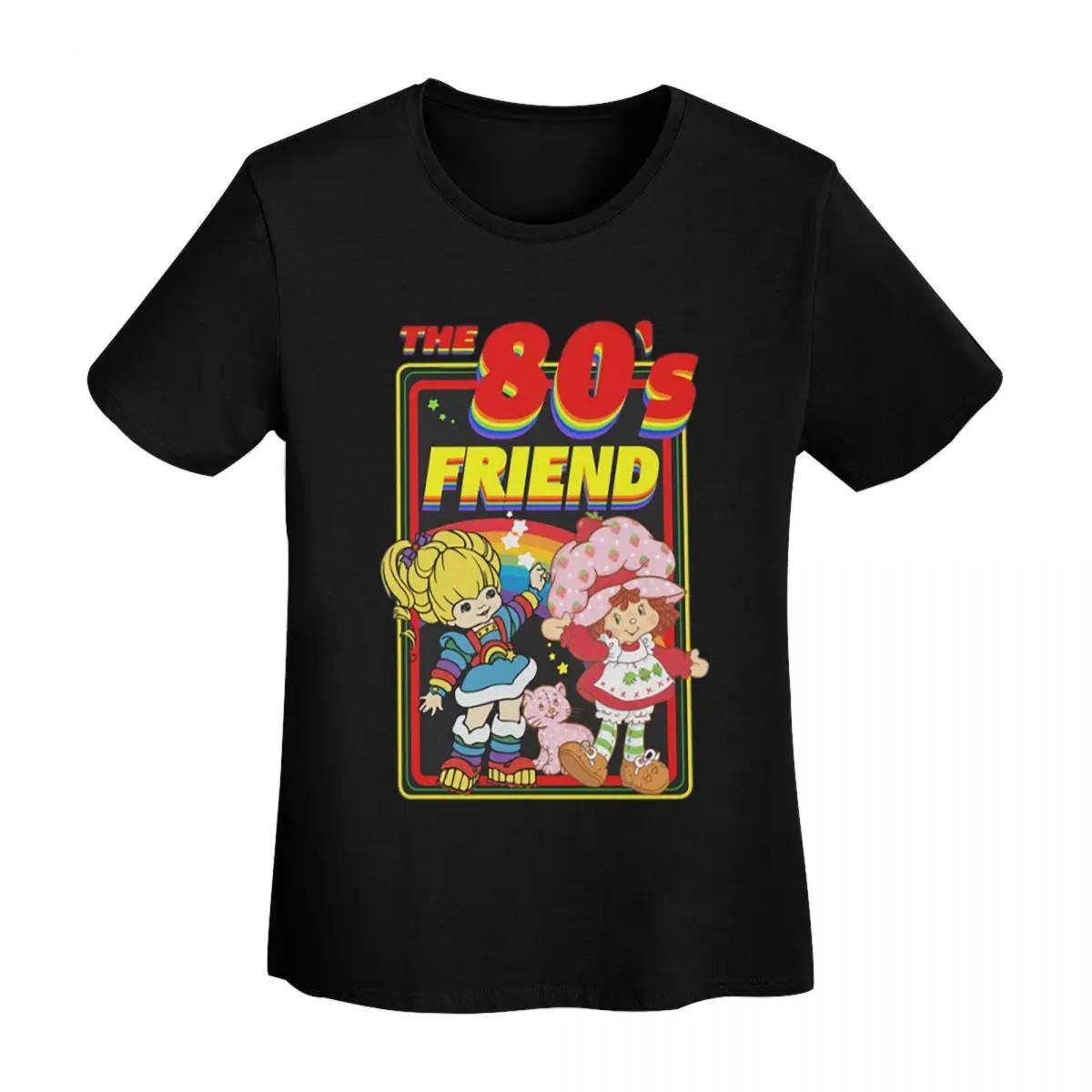 

Rainbow Brite The 80s Friend For Christmas TShirt Women Short Sleeve T Shirts ONeck Streetwear Cotton Summer Tees Streetwear 4XL
