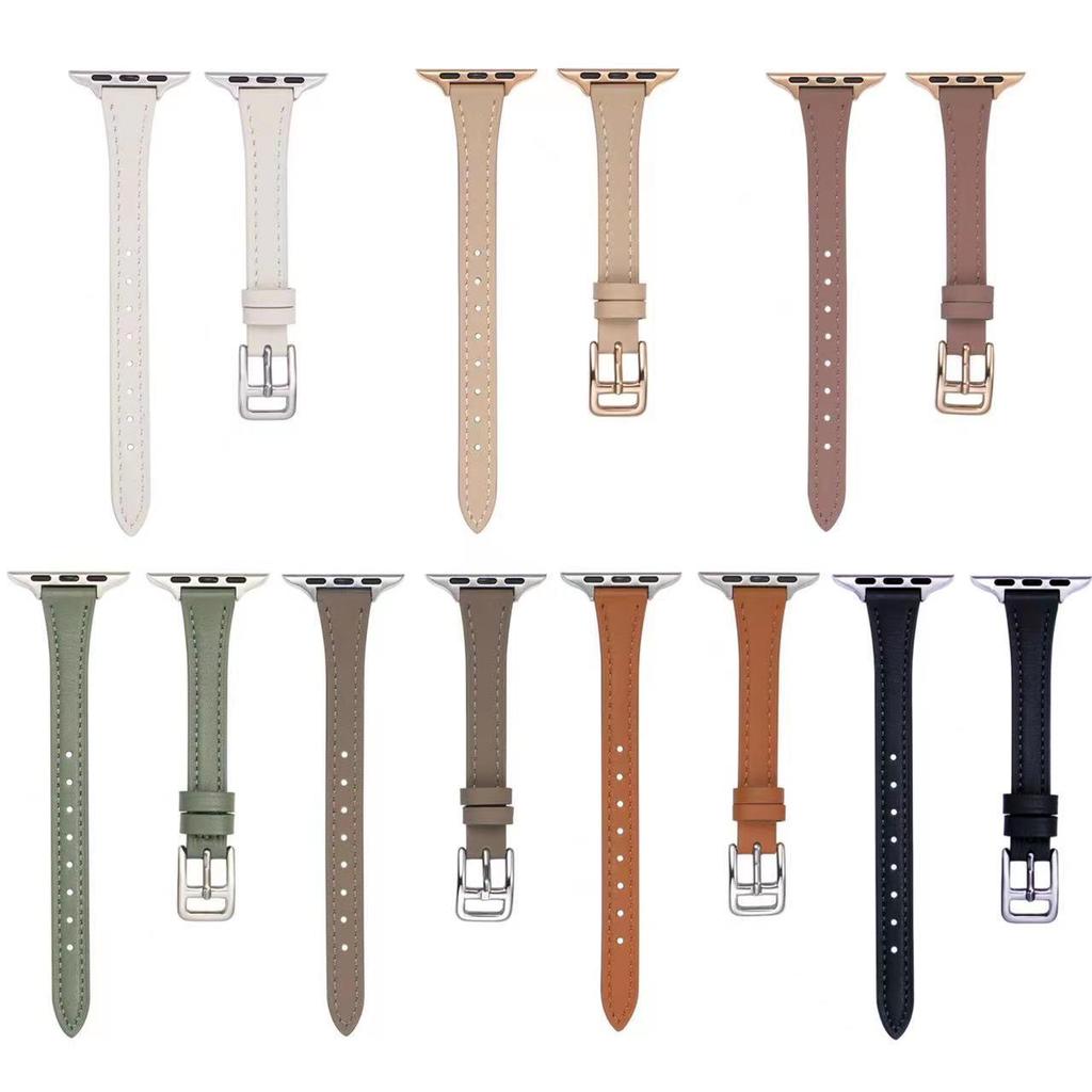 Leather Slim Waist Strap for Apple iWatch Series 1-10