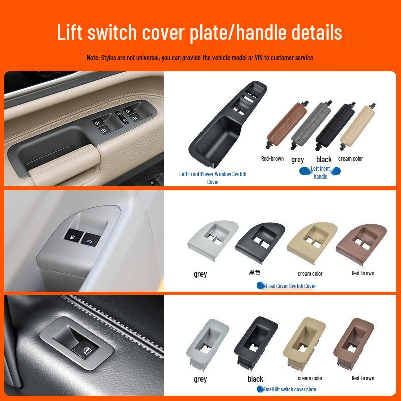 Volkswagen Touareg Driver's Side Power Window Switch Cover for Interior Door Handle
