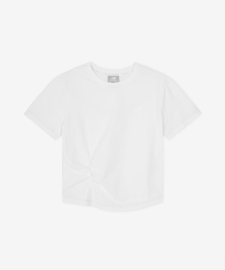 Nyuballanseu Nbneg2W582 / Women Frozen Twisted Short Sleeve Tee (White)