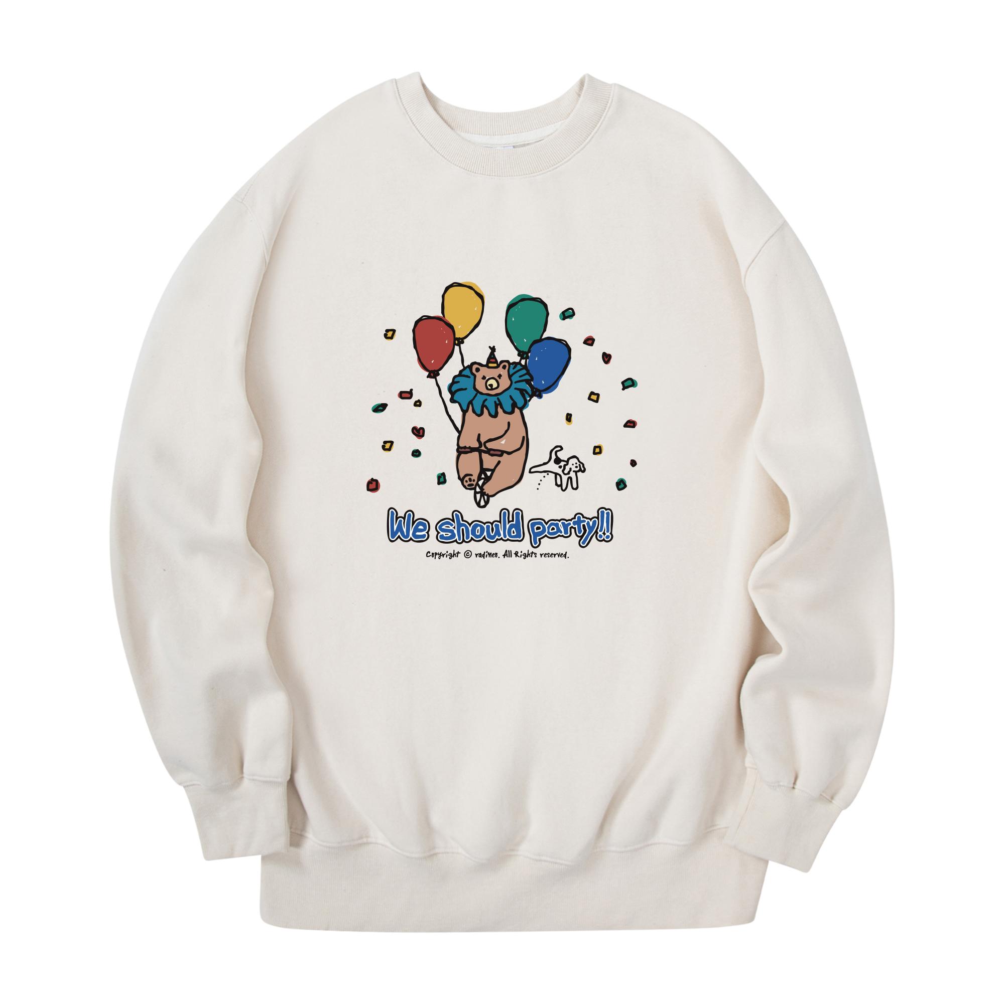 Свитшот Radineo Party Bear Кремовый Cream (Cream)/M