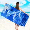 Meeresschildkröte Geometrischer Druck Strandtuch Ultra Weich Saugfähig Schnell Trocknend Handtuch für Strand Schwimmen Fitnessstudio Outdoor-Aktivitäten