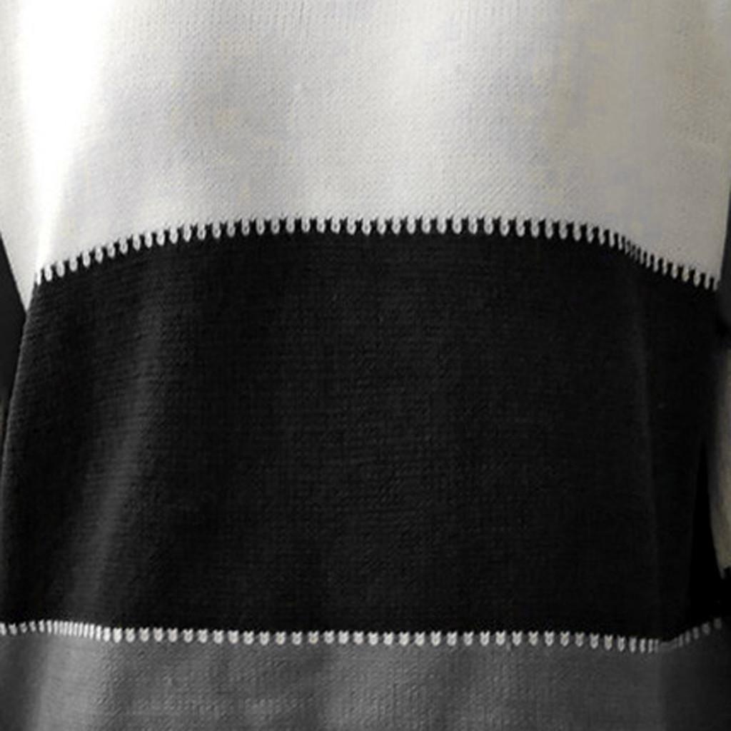  And Winter Women New Round Neck Color Matching Comfortable Loose Sweater