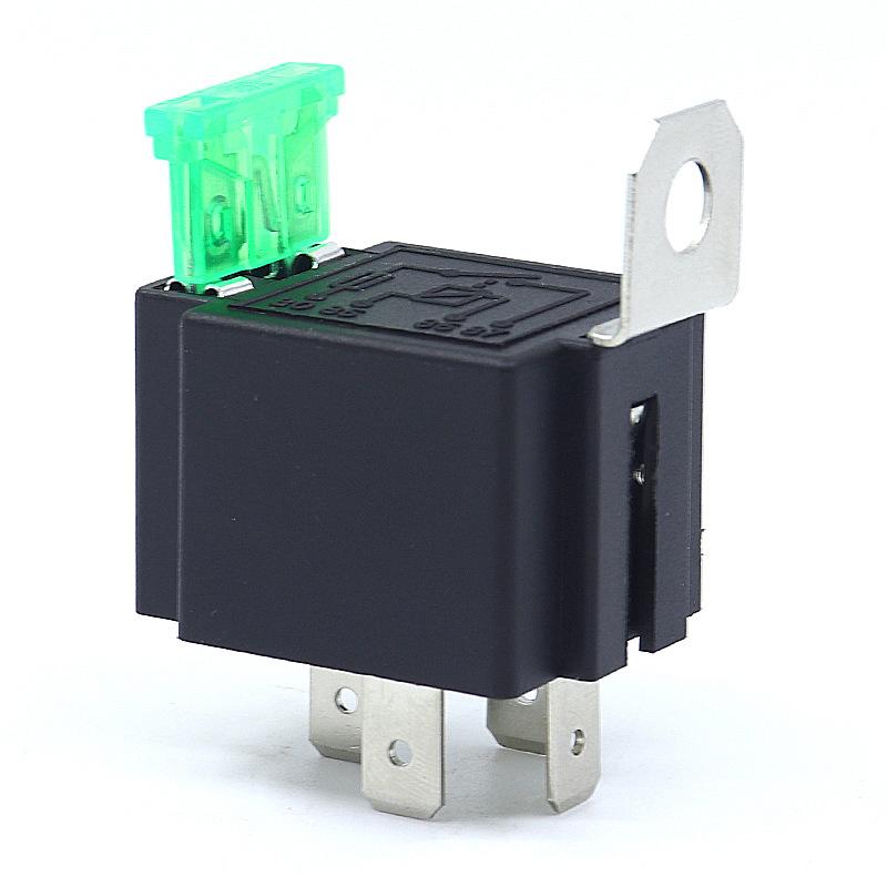 12V 24V DC 4 Pin 5PIN Car Automotive Fused Relay 30A 80A Fuse Normally Open Relais Fuse  4pin 5Pin