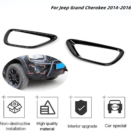 Fog Light Lamp Cover Frame For Jeep Grand Cherokee 2014 2015 2016 Accessories US
