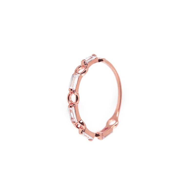 Shertz Square Cubic Chain Ring (14k)