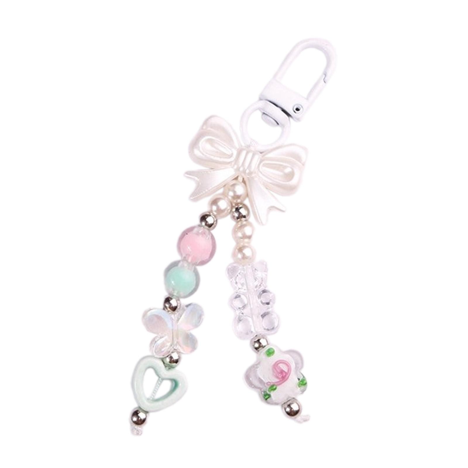 

Бисерный шнурок для телефона Бабочка Цветок Цепочка для телефона Сделай сам Ручная работа Брелок с бантиком Подвеска для рюкзака Аксессуар для камеры 4